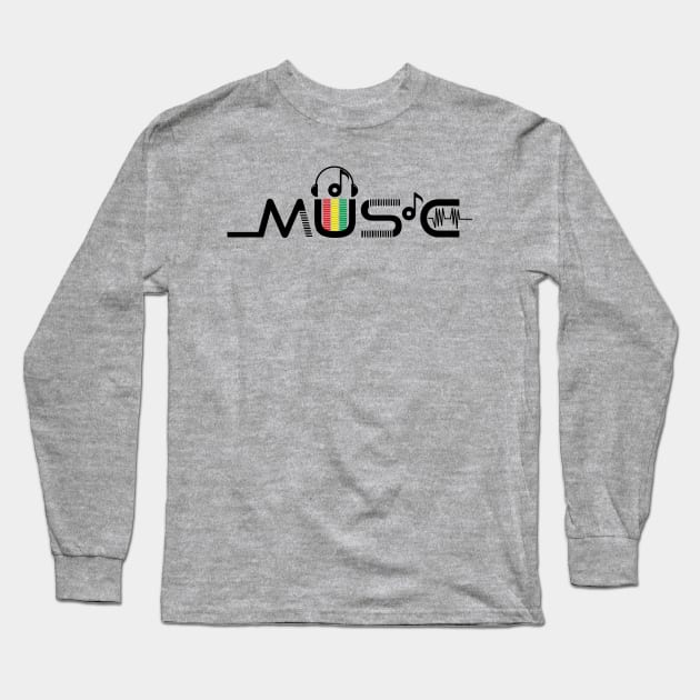 music logo icon Long Sleeve T-Shirt by Khenyot